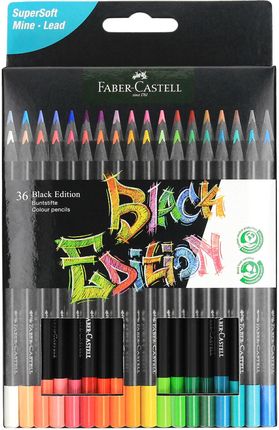 Faber Castell Kredki Ołówkowe 36Kol Trójkątne Black Edition Fc116436
