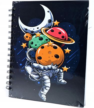 Midex Zeszyt Kołowy Notes Kosmos Pamiętnik Planety Kosmonauta A5 Różne