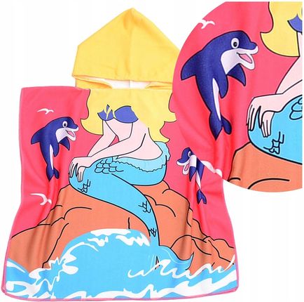 Łóżkoholicy Ręcznik Kąpielowy Dziecięcy 60X120 Kapturek Ponczo