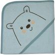 WÖRNER SÜDFRTTIER ręcznik kąpielowy z kapturem miś polarny mięta - r. 80x80 cm
