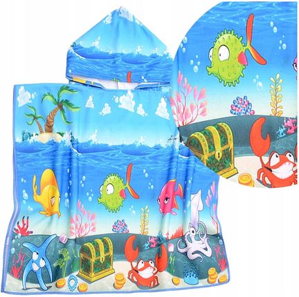 Łóżkoholicy Ręcznik Kąpielowy Dziecięcy Plażowy 60X120 Kapturek Ponczo