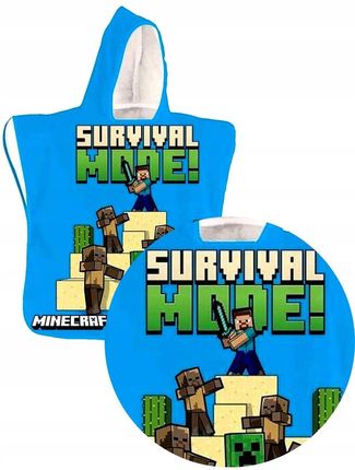 Supreme Style Ręcznik Z Kapturkiem Dla Dziecka Minecraft Gra Klocki Szybkoschnący