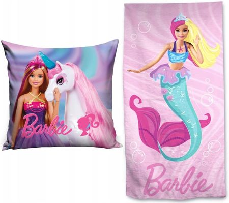 Supreme Style Zestaw Barbie Poduszka Ręcznik Kąpielowy Jednorożec Kucyk Dla Dziecka