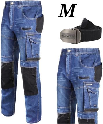 Lahti Pro Spodnie Robocze Jeansowe M + Pasek Czarny - Autoryzowany Dystrybutor