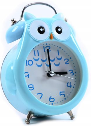 Zegar Z Budzikiem Dla Dzieci Alarm Niebieska Sowa