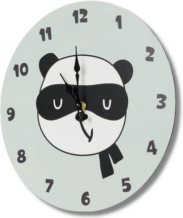 Zegar Analogowy Ścienny Panda Do Pokoju Dziecięcego 33Cm