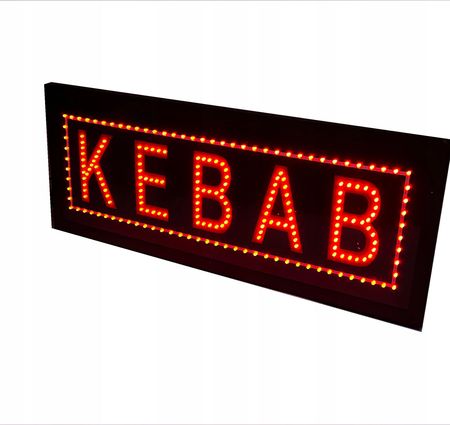 Reklama Diodowa Kebab 80X30cm Zewnętrzna Neon Szyld