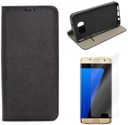 Gsm Hurt Etui Do Samsung G935 Galaxy S7 Edge Case Magnet Czarny I Szkło