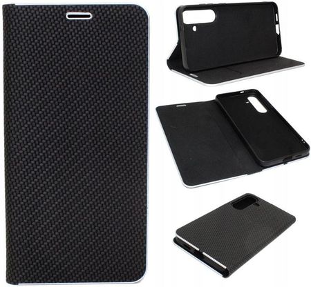 Gsm Hurt Etui Do Samsung Galaxy S24 5G S921 Flip Vennus Czarne Carbon Case