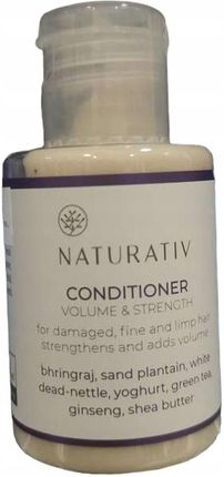 Naturativ Conditioner Volume &Strenght Mini Odżywka Do Włosów Zniszczonych I Cienkich 45 l