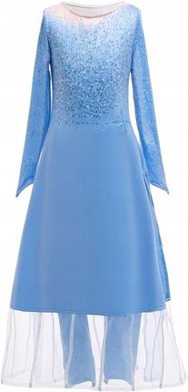 Strój Elsa Komplet Frozen 2 Sukienka Leginsy 122