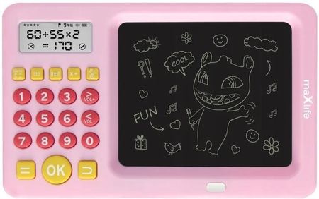 Maxlife Tablet Graficzny Tablica Do Pisania Z Kalkulatorem Różowy