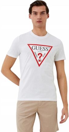 Guess Koszulka Męska T-shirt Original Biała r.M