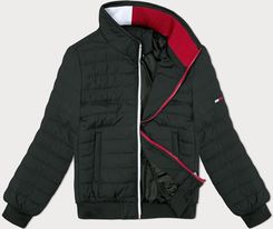 Pikowana kurtka męska ze stójką J.Style army (84M3025-136) - zdjęcie 1