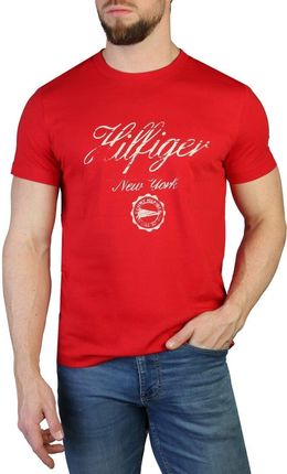 Koszulka T-shirt marki Tommy Hilfiger model MW0MW30040 kolor Czerwony. Odzież męska. Sezon: Wiosna/Lato