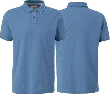 Koszulka polo męska s.Oliver niebieska - S