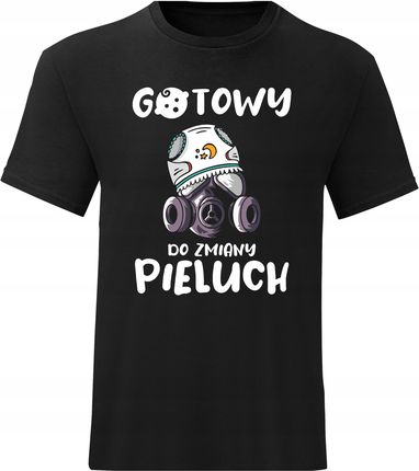Gotowy Do Zmiany Pieluch Koszulka Męska Dla Taty Tata T-shirt Pępkowe XL