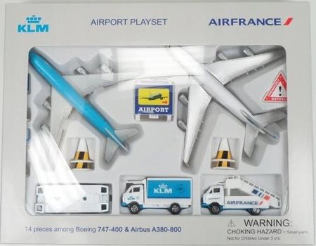Ppc Zestaw Dla Dzieci Klm Boeing 747 Air France Airbus A380 Airport Set
