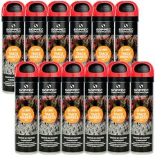 Zdjęcie SOPPEC TRACK MARKER Farba geodezyjna czerwona 500ml 12szt. - Trzebnica