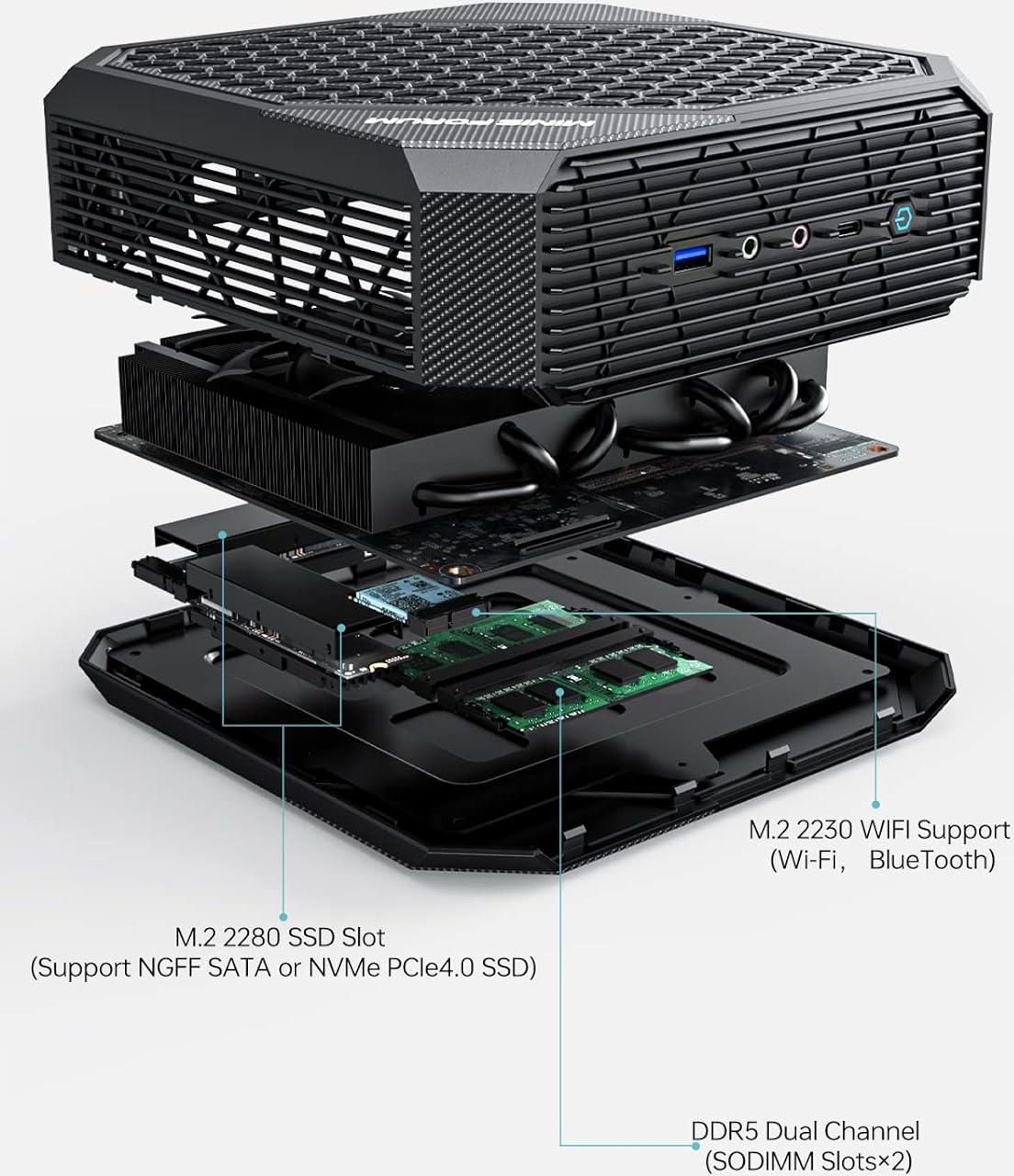 MINISFORUM HX99G ミニゲーミングPC 32GB/SSD1TB 7d072f71-1354-4038-9524-
