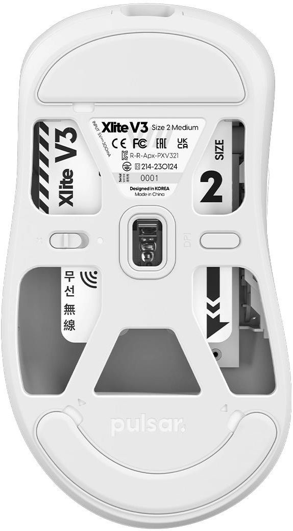 パルサー Xlite V3 Wireless White SIZE2 White Edition] Xlite V3 eS Gaming Mouse – Pulsar Gaming