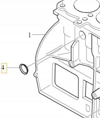 Blok silnika Volvo Zaślepka Brok Bloku Silnika 1.6 16V 1.6T 30723303 ...