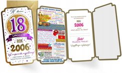 Zdjęcie Kukartka Kartka 18 Urodziny Rok 2006 Był Wyjątkowy 1szt. 1646794749 - Grudziądz