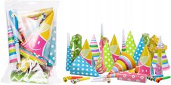Zdjęcie Arpex Zestaw Party Czapeczki Gwizdki Serpentyny 10 Osób! 1641005594 - Myślenice