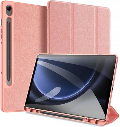 Dux Ducis Z Ekoskóry Domo Z Podstawką Do Samsung Tab S9 Fe+ Różowe