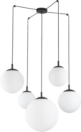 Tk Lighting - Lampa Wisząca Esme Pająk 5Xe27 Czarny/Biały (4791)