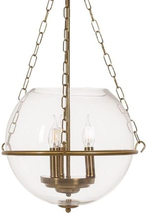 Bigbuy Home Lampa Sufitowa Złoty Szkło Żelazo 220-240 V 35 X 70 Cm (S8804780)