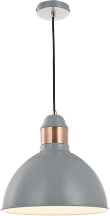 Dar Lighting Lampa Wisząca Frederick 1 Light Single Pendant Grey Satin Copper (Adfre0139)