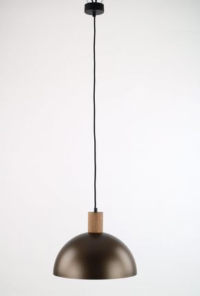 Tk Lighting - Lampa Wisząca Oslo E27 Czarny/Brązowy (4508)