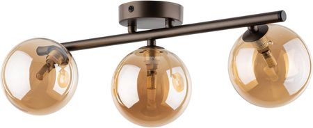 Tk Lighting - Lampa Sufitowa Estera 3Xg9 Brązowy/Bursztynowy (6109)