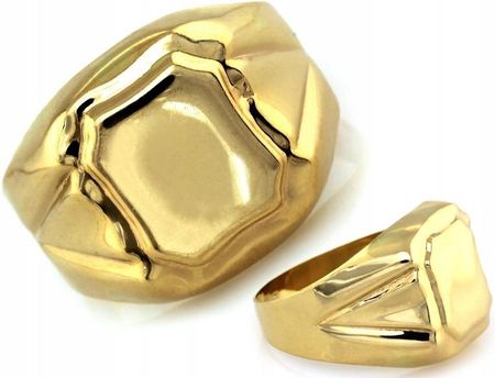 Męski złoty sygnet z żółtego złota 585 rozmiar 28