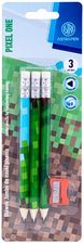 Zdjęcie Astra Ołówki Grafitowe Trójkątne Hb Jumbo Astrakids Pixel One + Temperówka 3+1Szt. Blister 206023901 - Kamień Krajeński