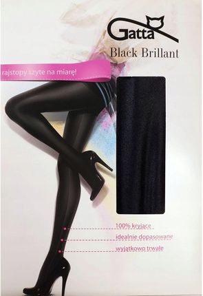 Gatta Rajstopy Black Brillant 8-XL Nero