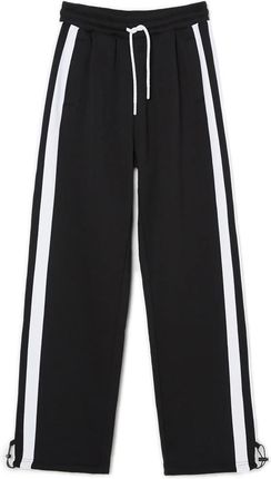 Cropp - Dresowe spodnie z lampasami - Czarny