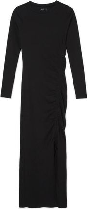 Cropp - Czarna sukienka z długim rękawem - Czarny