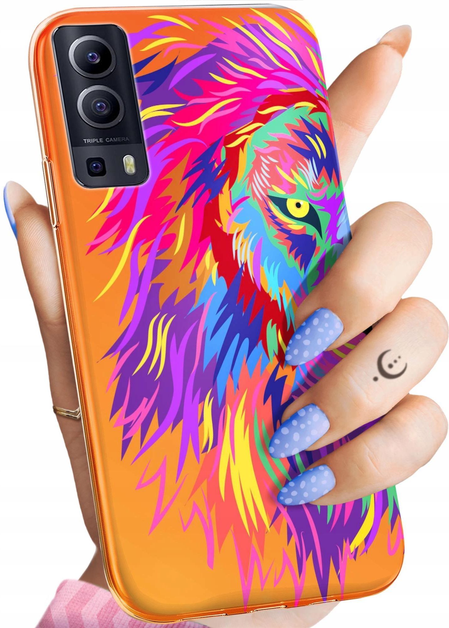 Custodia Per Vivo Y52 5G Con Stampa Gufo - Morbida E Trasparente In Silicone TPU - 5