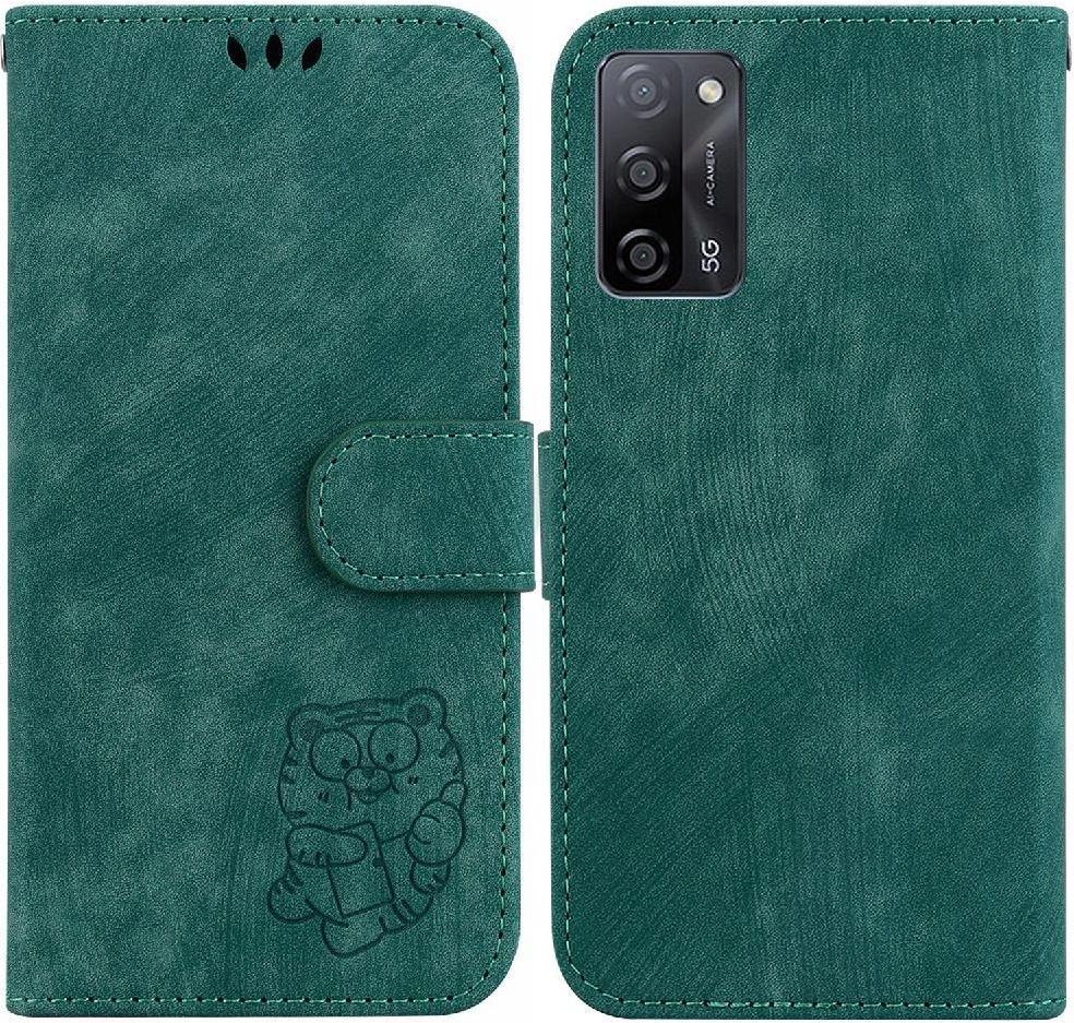 SEAHAI Cover per Oppo A16 / Oppo A16s / Oppo A54s, Custodia Pelle Flip Portafoglio con Kickstand/Slot per Schede/Protezione RFID, Premium PU/TPU Antiurto Magnetica Libro Case - Nero
