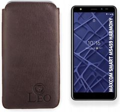 Leo Etui Case Wsuwka Z Naturalnej Polskiej Skóry Do Maxcom Ms459