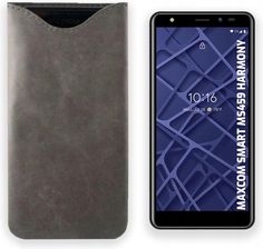 Leo Etui Case Wsuwka Z Naturalnej Polskiej Skóry Do Maxcom Ms459