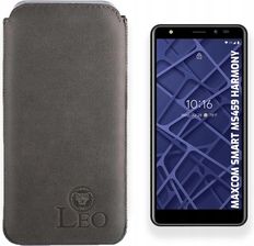 Leo Etui Case Wsuwka Z Naturalnej Polskiej Skóry Do Maxcom Ms459