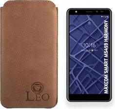 Leo Etui Case Wsuwka Z Naturalnej Polskiej Skóry Do Maxcom Ms459