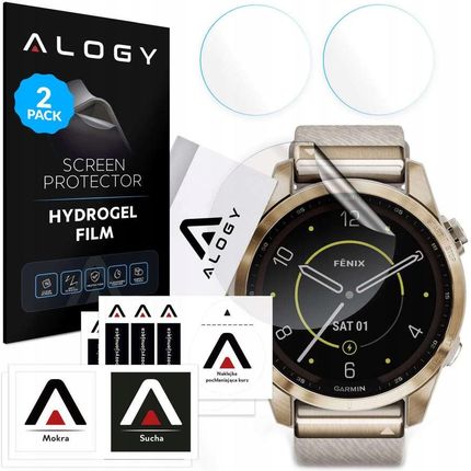 Alogy 2X Folia Ochronna Hydrożelowa Do Smartwatcha Garmin Fenix 7S
