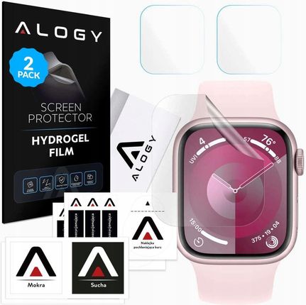 Alogy 2X Folia Ochronna Hydrożelowa Do Smartwatcha Apple Watch 9 41Mm