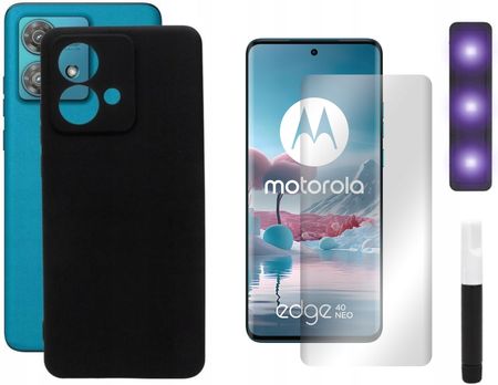 Gsm Hurt Etui Case Do Motorola Edge 40 Neo 5G Xt2307 Smart Crazy Czarne I Szkło