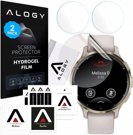 Alogy 2X Folia Ochronna Hydrożelowa Do Smartwatcha Garmin Venu 3S 41Mm