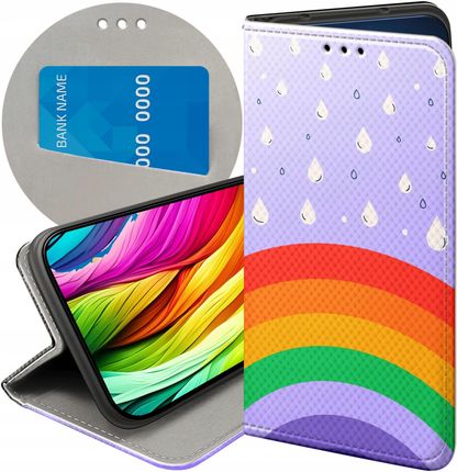 Hello Case Etui Z Klapką Do Xiaomi Mi 11I Poco F3 Pro Tęcza Rainbow